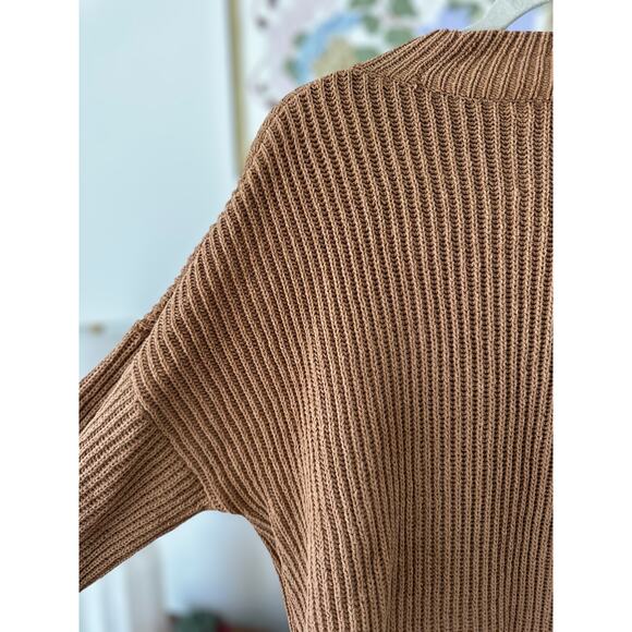 Abercrombie and Fitch Women's Wool Blend Oversized Crew Sweater Brown Size XS - Picture 8 of 10